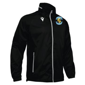 BLACK RAINJACKET WITH BALLYMUN UTD CREST