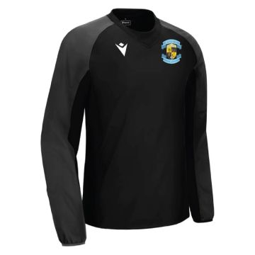 BALLYMUN UTD BLACK WINDBREAKER WITH BALLYMUN UTD CREST