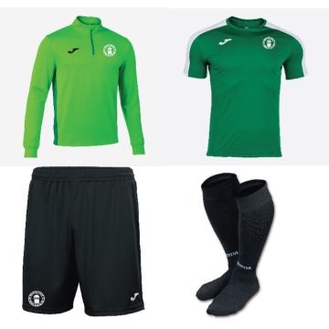 Booth Road Celtic Pack 2, T-Shirt 101656.452, 1/4 Zip 102655.024, Short 100053.100, Socks 400054.100 With Booth Road Celtic Crest