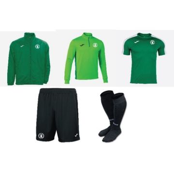 Booth Road Celtic Pack 3 , Rainjacket 100087.450, T-Shirt 101656.452, 1/4 Zip 102655.024, Short 100053.100, Socks 400054.100 - With Booth Road Celtic Crest