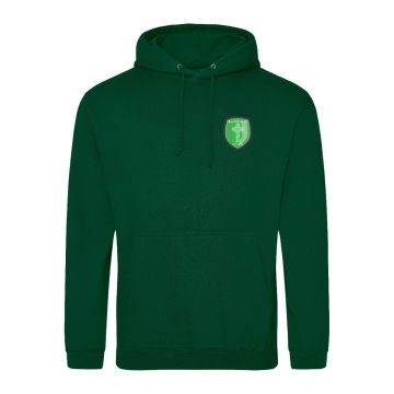 RAINFOREST GREEN HOODIE WITH SALLINS CELTIC CREST