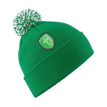 GREEN BOBBLE HAT WITH SALLINS CELTIC CREST