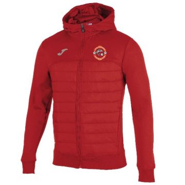 RED BERNA JACKET WITH LEIXLIP UTD CREST
