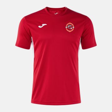 RED/WHITE TRAINING TEE 2026/2027 WITH LEIXLIP UNITED CREST