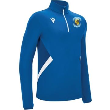BLUE 1/4 ZIP WITH BALLYMUN UTD CREST