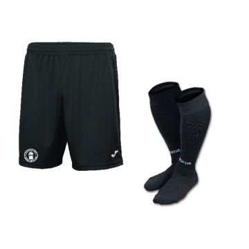 SHORT NOBEL BLACK WITH CREST & FOOTBALL SOCKS CLASSIC II BLACK