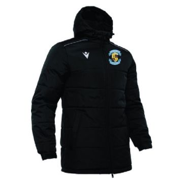 BLACK BENCH JACKET WITH BALLYMUN UTD CREST