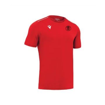 T-SHIRT RED WITH RUSH ATHLETIC CREST