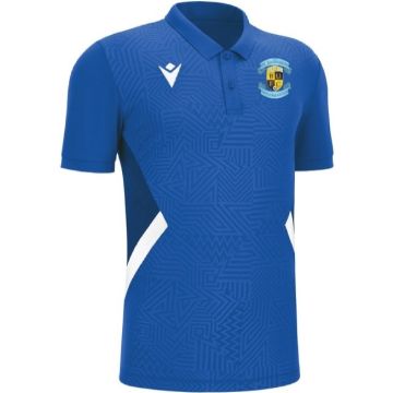 BLUE POLO WITH BALLYMUN UTD CREST