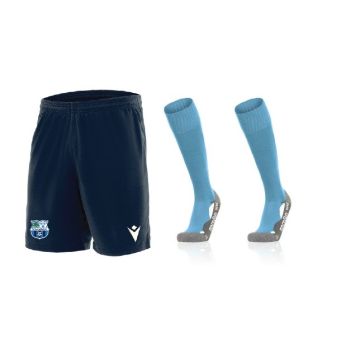ST PAULS FC NAVY SHORTS & LIGHT BLUE SOCKS SET