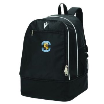 BLACK BACKPACK WITH BALLYMUN UTD CREST