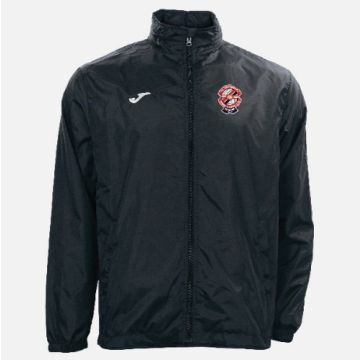 BLACK RAINJACKET WITH ST.COLUMBANS FC CREST (MANAGERS)