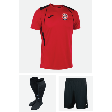 ST COLUMBANS PACK 2, T-Shirt Red/Black 101822.601, Short 100053.100, Socks 400054.100