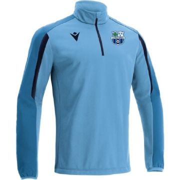 LIGHT BLUE/NAVY QUARTER ZIP WITH ST PAULS FC CREST